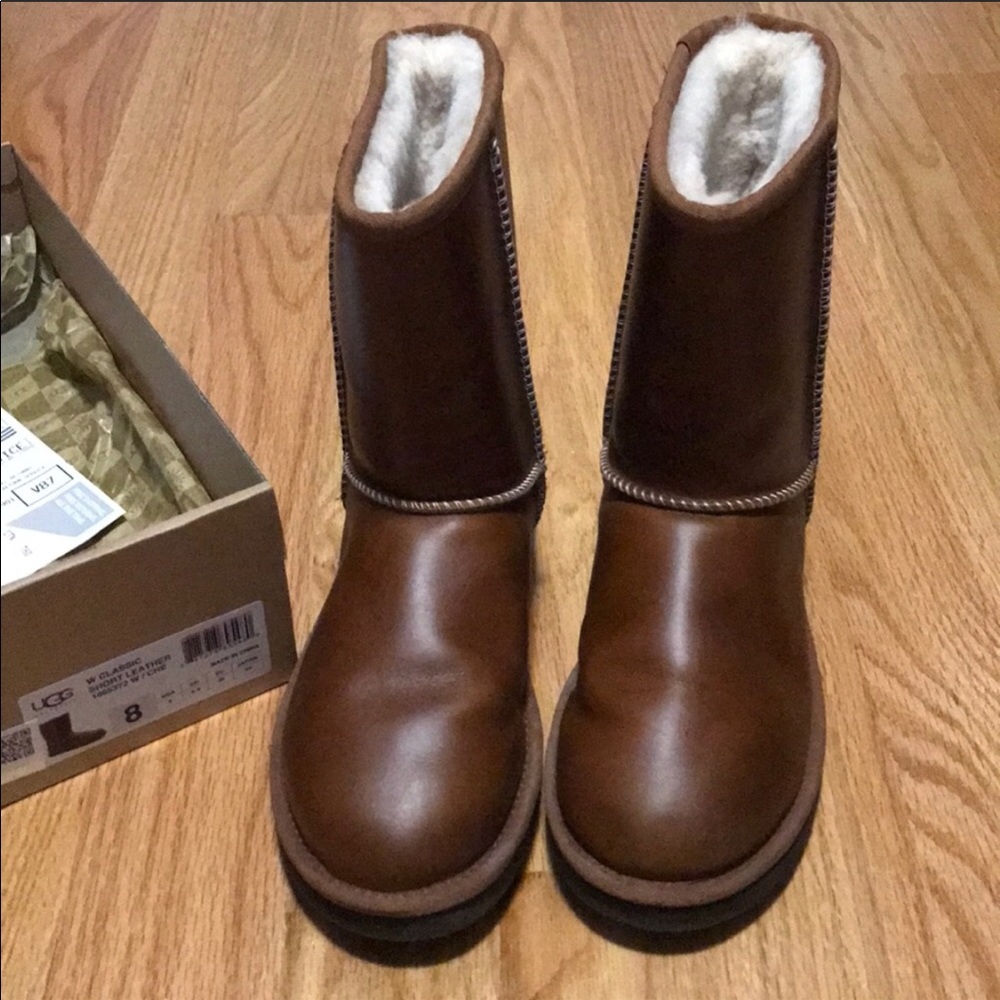 UGG boots leather